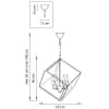 Подвесной светильник Lightstar Gabbia 732367