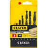 STAYER "M-type" 8 шт., 3-4-5-6-7-8-9-10, набор спиральных сверл по дереву 2942-H8_z02