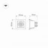 Встраиваемый светильник Arlight CL-KARDAN-S102x102 9W 4000K IP20 024122