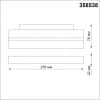 Трековый светильник для низковольного шинопровода IP20 LED 4000K 12W 48V FLUM 358538 SHINO NT21 000 белый   NOVOTECH FLUM 358538