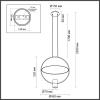 Подвесной светильник Odeon Orbite 7029/2L