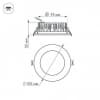 Встраиваемый светильник Arlight LTD-105WH-FROST 9W 3000K IP44 021067