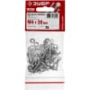 Набор метрического крепежа ЗУБР M4 x 20 мм, 25 шт., потайная головка, винт DIN 965 в комплекте с гайкой, шайбой, шайбой пружинной 303456-04-020