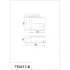 Бумагодержатель  с крышкой RUSH Thira (TR36111B)