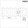 Ландшафтный настенный светильник IP54 LED 4000K 8W 85-265V CALLE 358568 STREET NT21 000 темно-серый   NOVOTECH CALLE 358568
