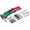KRAFTOOL Combo3-M6 комбинированный заклепочник поворотный 0-360° в кейсе 31178_z01