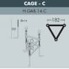 Парковый фонарь FUMAGALLI NEBO OFIR/SIMON 3L U33.202.R30.BYH27