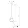 Подвесной светильник Eurosvet Emisfero 50083/2 LED золото
