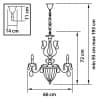 Подвесная люстра SCHON 790112 Osgona