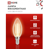 Лампа светодиодная IN HOME LED-СВЕЧА-deco 4PACK 9Вт 230В Е14 3000К 1040Лм (4шт./упак) прозрачная 4690612052540