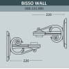 Консоль для паркового фонаря FUMAGALLI BISSO WALL 000.131.000.B0