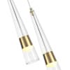 Бра Odeon Light Lump 5043/24WL глянц.золото/прозрачный/металл/стекло LED 24W 3000K 2536Лм