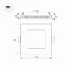 Встраиваемый светильник Arlight DL-142x142M 13W 4000K IP40 020129