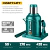 KRAFTOOL KRAFT-LIFT 50т, 270-420мм домкрат бутылочный гидравлический, KRAFT BODY 43462-50_z01