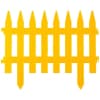 Забор декоративный GRINDA 28х300 см, желтый КЛАССИКА 422201-Y