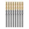 Сверло по металлу, 2 мм, HSS-Tin, Golden Tip, 10 шт. Denzel 717203