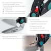 Многофункциональные прямые технические ножницы KRAFTOOL BULLDOG 250 мм 23203