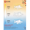 Светильник светодиодный IN HOME ELEGANT LOTUS 120Вт 230В 3000-6500K 8400Лм 810х700х120мм c пультом ДУ белый 4690612051512