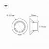 Встраиваемый светильник Arlight LTD-70WH 5W 3000K IP40 018420