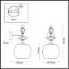 Бра Odeon Light Bizet 4893/1WB
