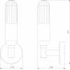 Настенный светильник уличный Elektrostandard ISIDA 35165/U черный