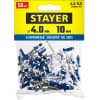Алюминиевые заклепки Color-FIX, 4.0 х 10 мм, RAL 5005 синий насыщенный, 50 шт., STAYER Professional 3125-40-5005