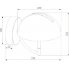 Бра Eurosvet Emisfero 50083/1 LED золото