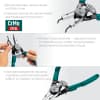 KRAFTOOL Universal 8-in-1 съемник стопорных колец, внешний/внутренний 22813