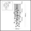 Подвесная люстра Odeon Light Roni 5037/232L