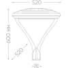 Уличный консольный светильник Feron SP7020 48440