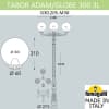 Парковый фонарь FUMAGALLI TABOR ADAM/GLOBE 300 3L G30.205.M30.AYF1R