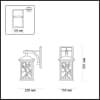 Уличный настенный светильник Odeon Light House 4040/1W