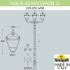 Парковый фонарь FUMAGALLI TABOR ADAM/SIMON 2L U33.205.M30.AYH27