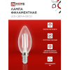Лампа светодиодная IN HOME LED-СВЕЧА-deco 4PACK 9Вт 230В Е14 4000К 1040Лм (4шт./упак) прозрачная 4690612052557