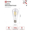 Лампа светодиодная IN HOME LED-ST64-deco 15Вт 230В Е27 4000К 1720Лм прозрачная 4690612050850