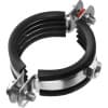 Хомут трубный ЗУБР 1 1/2", с гайкой, оцинкованный, 8 шт., 37850-47-52