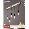 Лампа светодиодная IN HOME LED-СВЕЧА-deco 12Вт 230В Е14 3000К 1350Лм прозрачная 4690612053660
