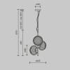 Подвесной светильник Maytoni Reels MOD268PL-03G