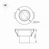 Встраиваемый светильник Arlight LTM-R52WH 3W 4000K IP40 014914