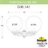 Светильник уличный настенный FUMAGALLI PORPORA/G300 G30.141.000.AXF1R