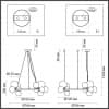 Люстра подвесная ODEON LIGHT TOVI 4818/14