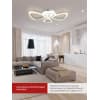 Светильник светодиодный IN HOME ELEGANT SANSA-W 60Вт 230В 3000-6500K 4700Лм 600х400х75мм c пультом ДУ белый 4690612043326