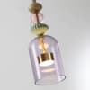 Подвесной светильник Odeon Light Palleta 5045/12LA-26002 античн.бронза/фиолетовый/металл/стекло/керамика LED 12W 4000К 1400Лм