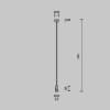 Крепление потолочное Maytoni Accessories for tracks Flarity TRA159С-S1-B