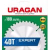URAGAN Expert 180х30/20мм 40Т, диск пильный по дереву 36802-180-30-40_z01