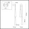 Бра Odeon Light Lump 5043/24WL глянц.золото/прозрачный/металл/стекло LED 24W 3000K 2536Лм