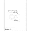 Мыльница керамическая RUSH Thira (TR36411)