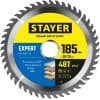 STAYER EXPERT 185 x 30/20мм 48Т, диск пильный по дереву, точный рез 3682-185-30-48_z01