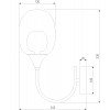 Бра Eurosvet Spritz 70218/1 латунь