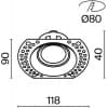 Точечный светильник Maytoni Dot DL042-01-RD-B